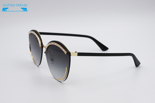 Ochelari de soare pentru Femei, Matteo Ferari, UV400, Negru, MFJH-078BK