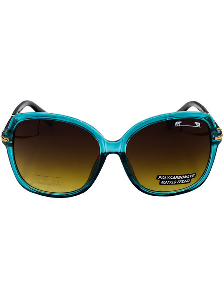 Ochelari de soare pentru Femei, Ramă albastră, Lentile Maro, UV400, MFJH-020BL