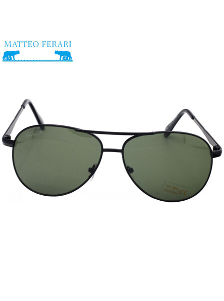 Ochelari de soare stil Aviator, Bărbătești, Matteo Ferari, UV400, MFJH-048BK