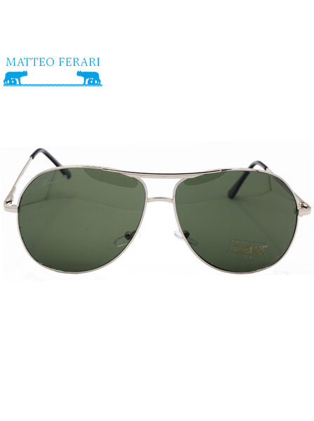 Ochelari de soare Bărbătești, Matteo Ferari, UV400, Stil Aviator, MFJH-054GS