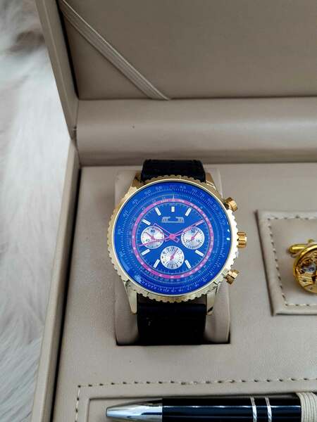 Set bărbătesc Cadou Matteo Ferari, Ceas, Butoni si pix metalic MF031B110G