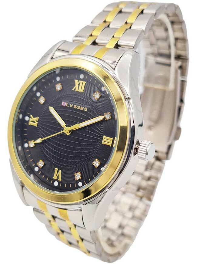 Ceas bărbătesc bicolor Ulysses cu ecran negru WM012BKSG