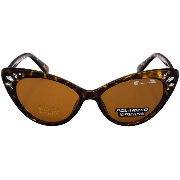 Ochelari de soare pentru Femei, Cat eye, UV400, Maro, MFJH-004BR