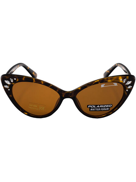 Ochelari de soare pentru Femei, Cat eye, UV400, Maro, MFJH-004BR