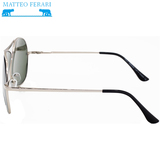Ochelari de soare Bărbătești, Matteo Ferari, UV400, Stil Aviator, MFJH-054GS