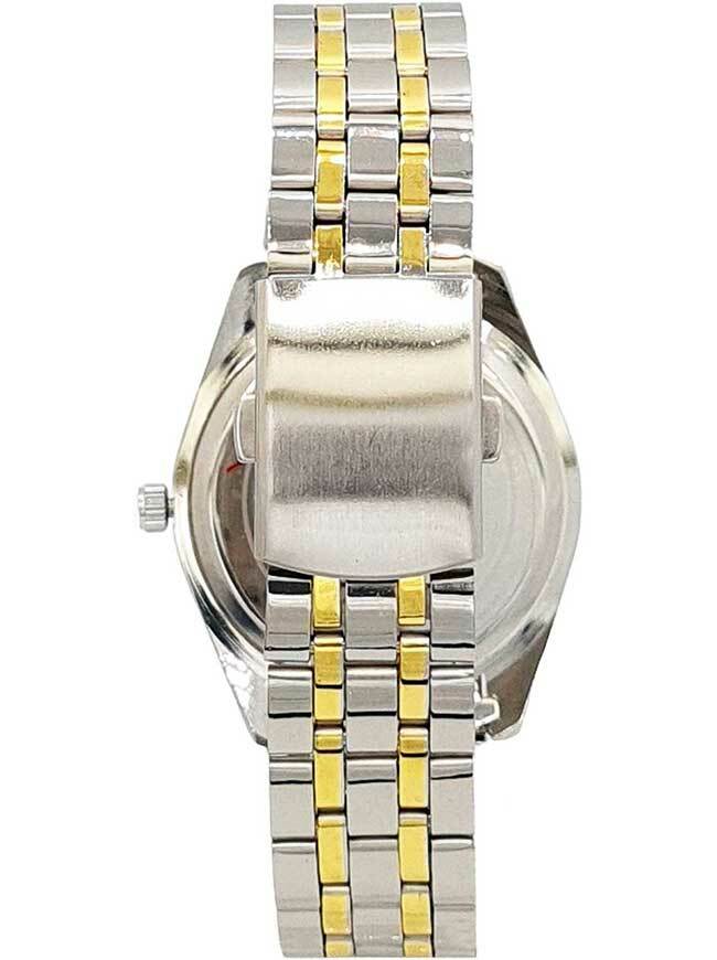 Ceas bărbătesc bicolor cu ecran alb Ulysses WM009WTSG