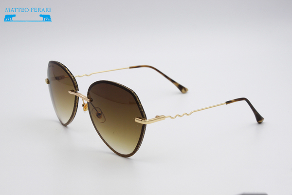 Ochelari de soare pentru Femei, Matteo Ferari, Gradient Maro, MFJH-096BR
