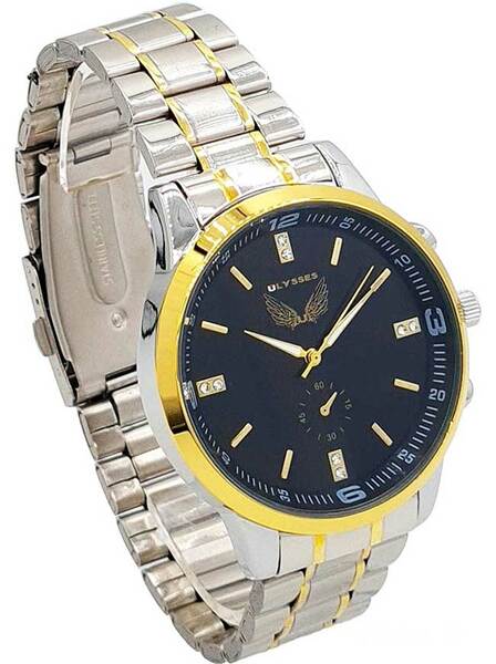 Ceas bărbătesc bicolor cu ecran negru Ulysses WM010BKSG