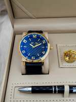 Set bărbătesc Cadou Matteo Ferari, Ceas, Butoni si pix metalic MF030B110G