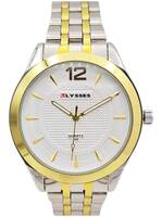 Ceas bărbătesc quartz cu ecran alb Ulysses WM015WTSG