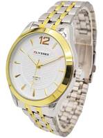 Ceas bărbătesc quartz cu ecran alb Ulysses WM015WTSG