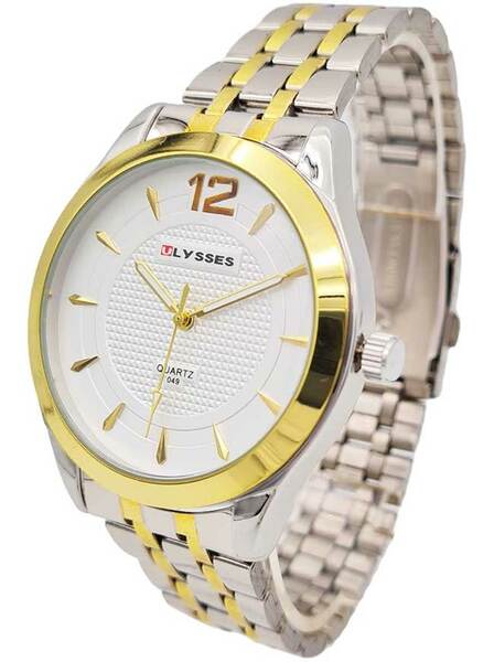 Ceas bărbătesc quartz cu ecran alb Ulysses WM015WTSG