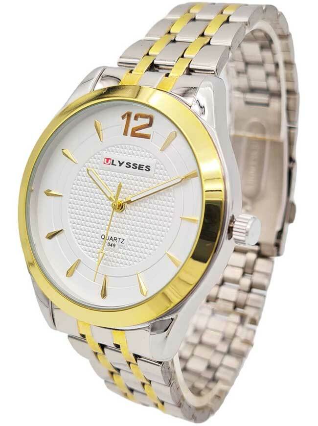 Ceas bărbătesc quartz cu ecran alb Ulysses WM015WTSG