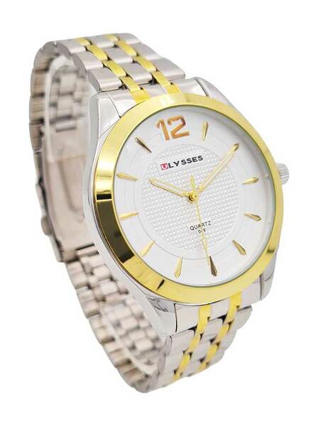 Ceas bărbătesc quartz cu ecran alb Ulysses WM015WTSG