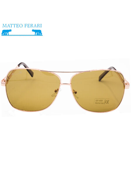 Ochelari de soare Bărbătești, Matteo Ferari, UV400, Maro, MFJH-063BR