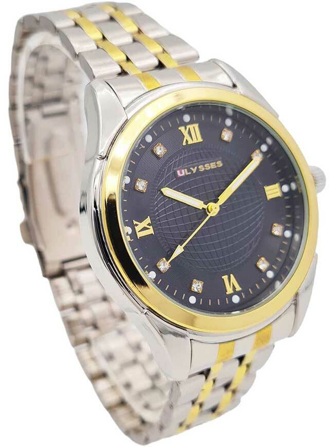 Ceas bărbătesc bicolor Ulysses cu ecran negru WM012BKSG