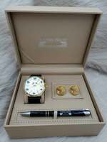 Set bărbătesc Cadou Matteo Ferari, Ceas, Butoni si pix metalic MF032B110G