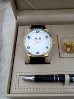 Set bărbătesc Cadou Matteo Ferari, Ceas, Butoni si pix metalic MF032B110G