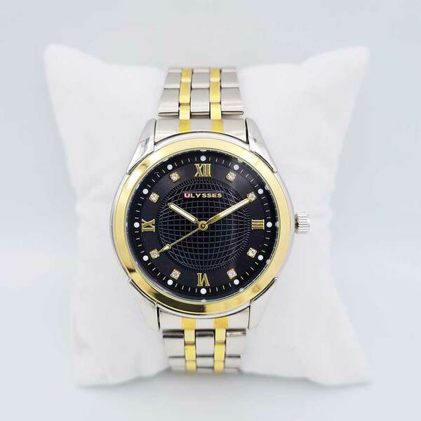 Ceas bărbătesc bicolor Ulysses cu ecran negru WM012BKSG