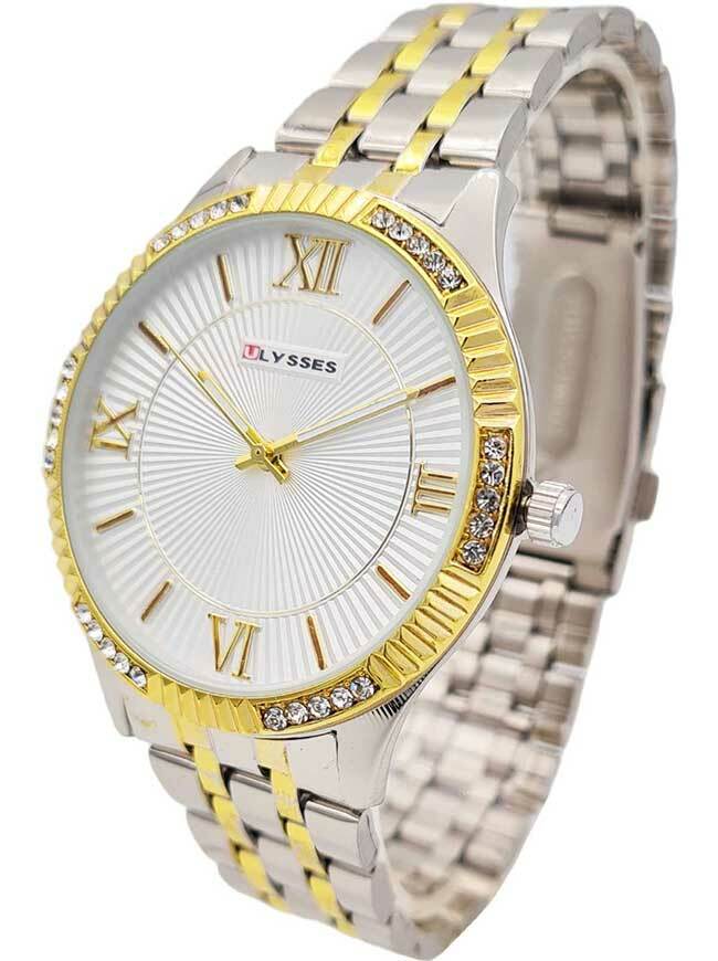 Ceas bărbătesc casual cu ecran alb Ulysses WM013WTSG