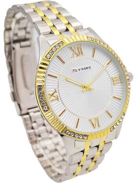 Ceas bărbătesc casual cu ecran alb Ulysses WM013WTSG