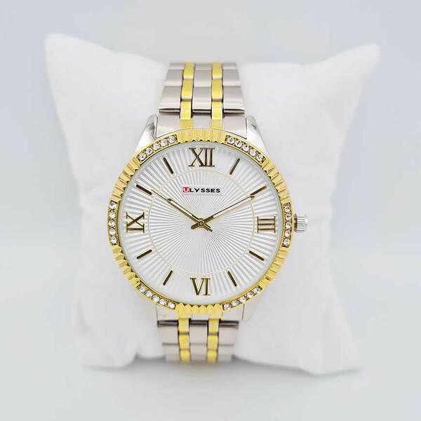 Ceas bărbătesc casual cu ecran alb Ulysses WM013WTSG