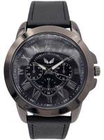 Ceas bărbătesc Ulysses quartz curea piele WM018BKBK