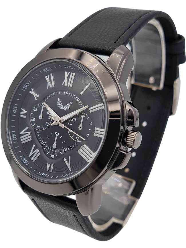 Ceas bărbătesc Ulysses quartz curea piele WM018BKBK