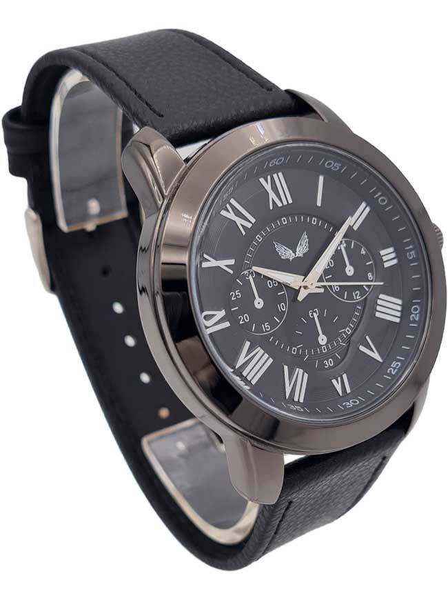 Ceas bărbătesc Ulysses quartz curea piele WM018BKBK