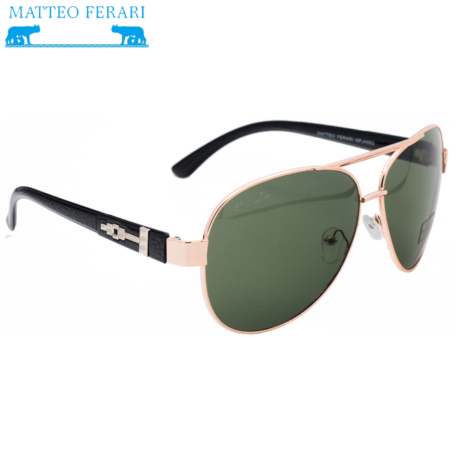 Ochelari de soare Bărbătești, UV400, Matteo Ferari, Rama aurie, MFJH-052G