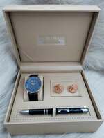Set bărbătesc Cadou Matteo Ferari, Ceas, Butoni si pix metalic MF038B110G
