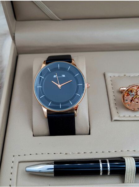 Set bărbătesc Cadou Matteo Ferari, Ceas, Butoni si pix metalic MF038B110G