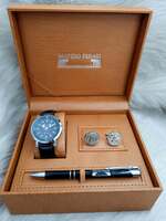 Set bărbătesc Cadou Matteo Ferari, Ceas, Butoni si pix metalic MF039B110G