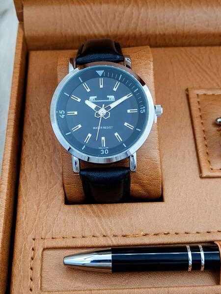 Set bărbătesc Cadou Matteo Ferari, Ceas, Butoni si pix metalic MF039B110G