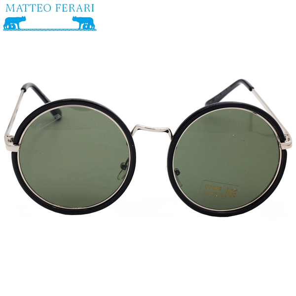 Ochelari de soare Matteo Ferari, UV400, Rotunzi, MFJH-058BK