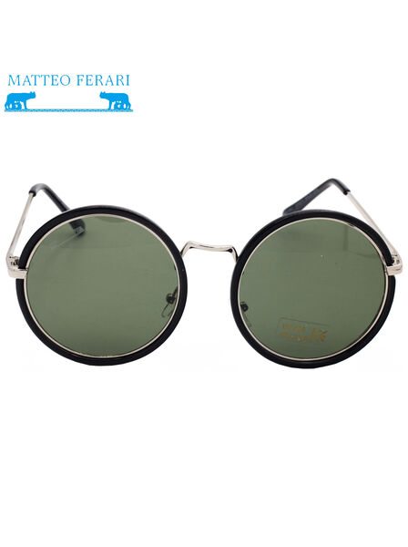 Ochelari de soare Matteo Ferari, UV400, Rotunzi, MFJH-058BK