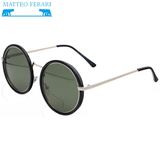Ochelari de soare Matteo Ferari, UV400, Rotunzi, MFJH-058BK