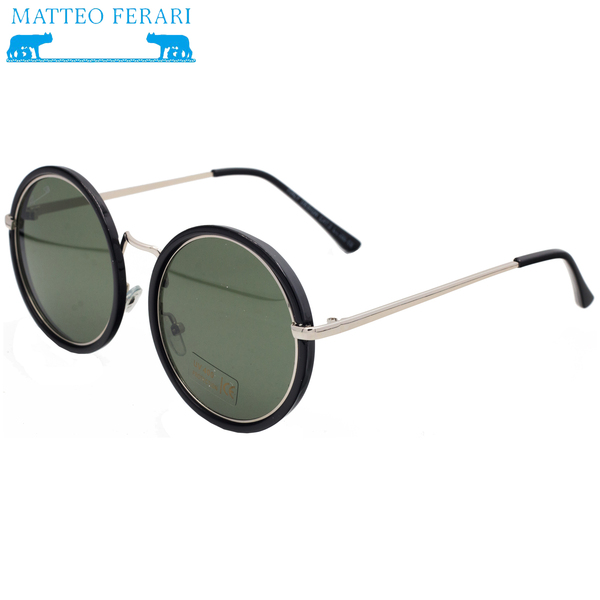 Ochelari de soare Matteo Ferari, UV400, Rotunzi, MFJH-058BK