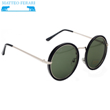 Ochelari de soare Matteo Ferari, UV400, Rotunzi, MFJH-058BK