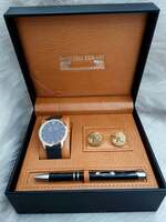 Set bărbătesc Cadou Matteo Ferari, Ceas, Butoni si pix metalic MF040B110G