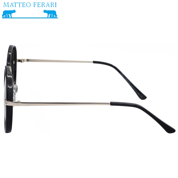 Ochelari de soare Matteo Ferari, UV400, Rotunzi, MFJH-058BK